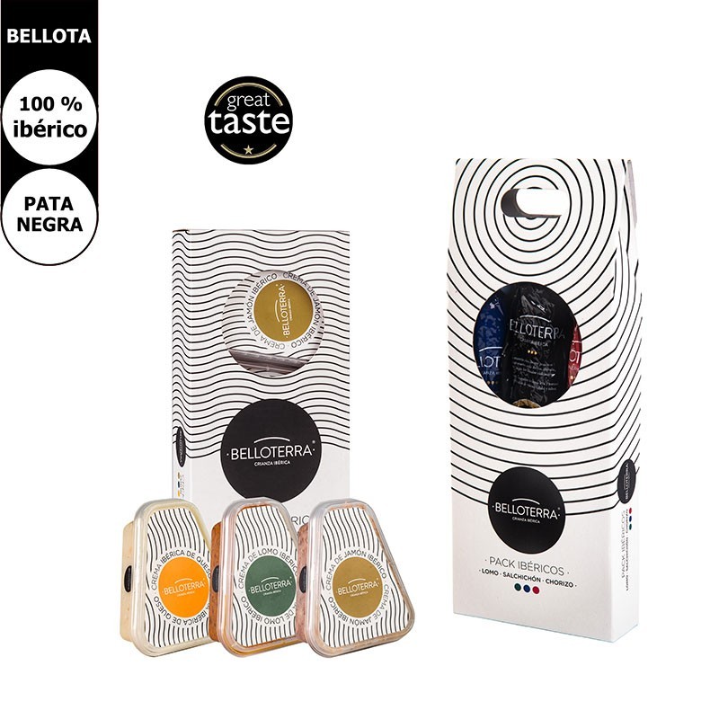 Acorn Sausages and Iberian Ham, Loin and Cheese Creams