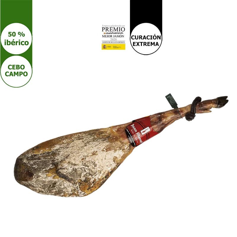 50% Iberian Cebo de Campo Ham - Extremely Slow Cured